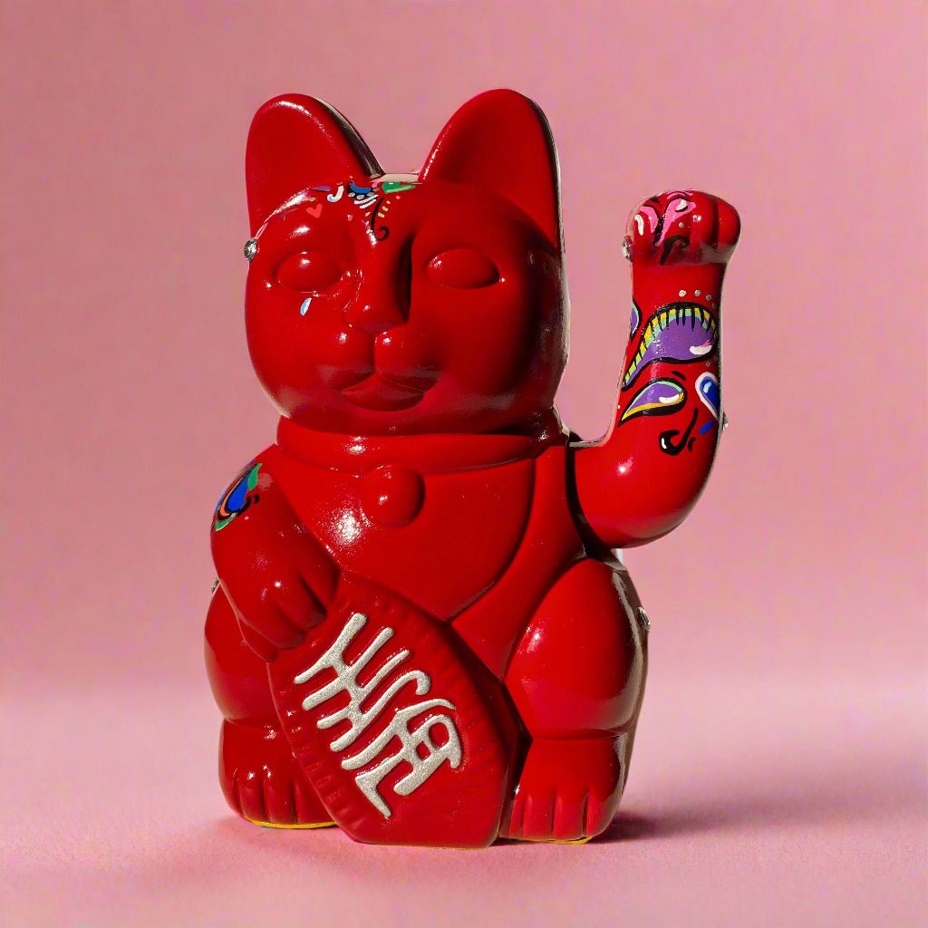 Sacred Fire Lucky Cat - endorphin art