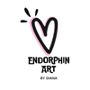 Endorphin Art brand logo with heart design