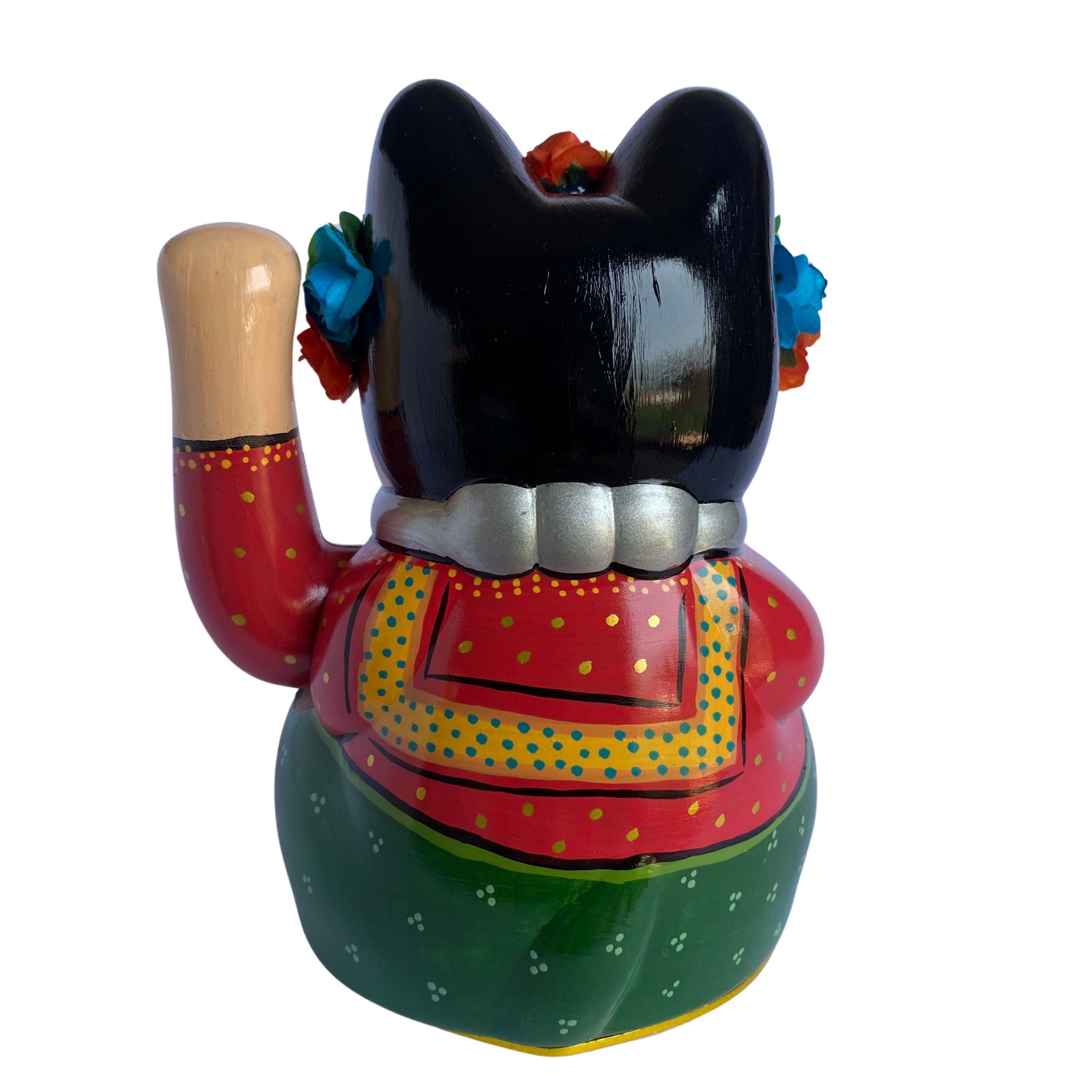Maneki Neko Frida Kahlo Lucky Cat Statue_frida kahlo_endorphin art
