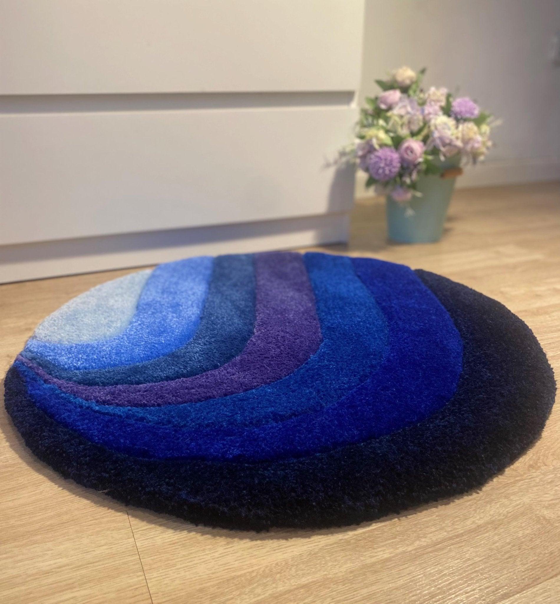 Gradient Blue Ombre Rug - endorphin art