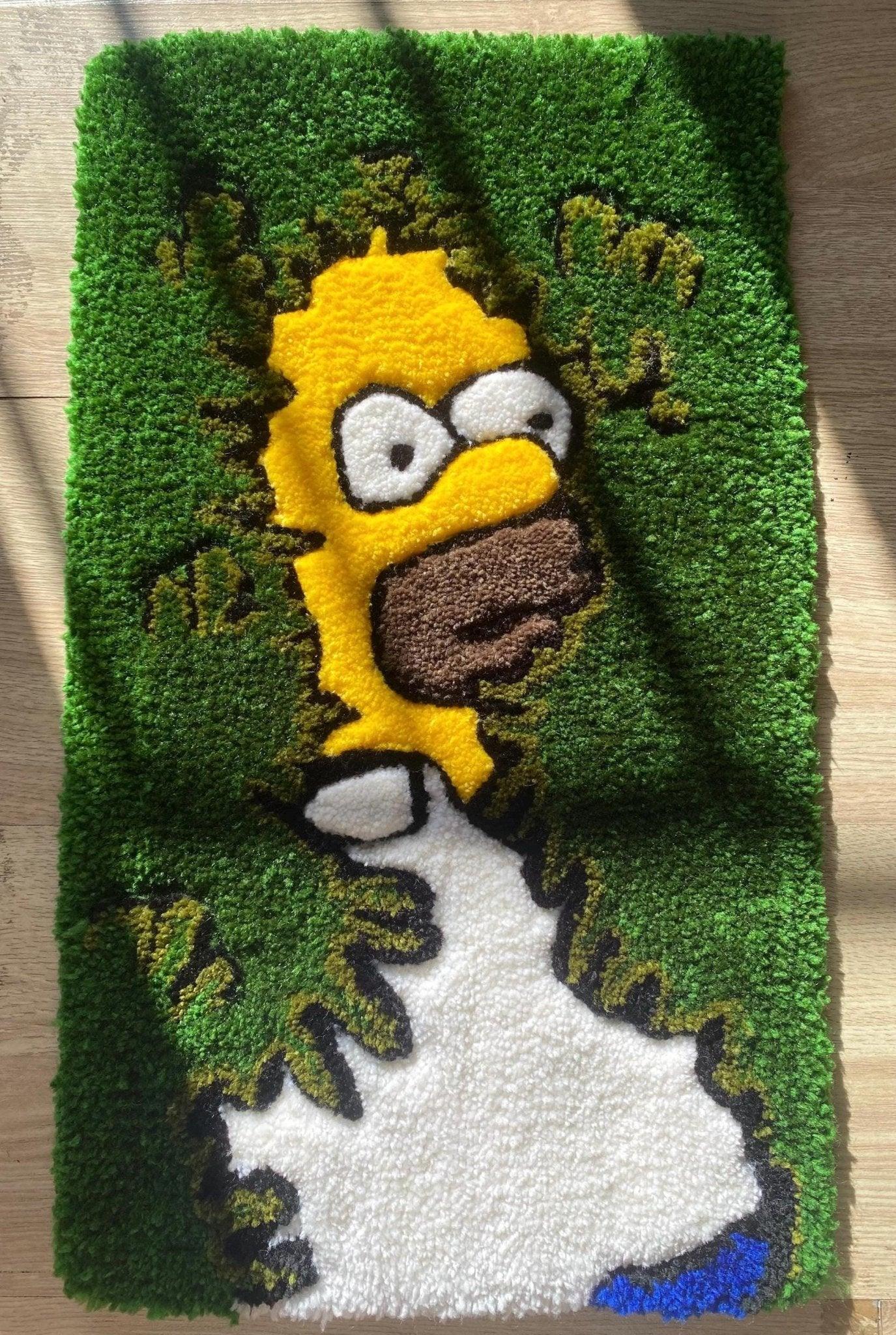 Homer Simpson Rug - endorphin art