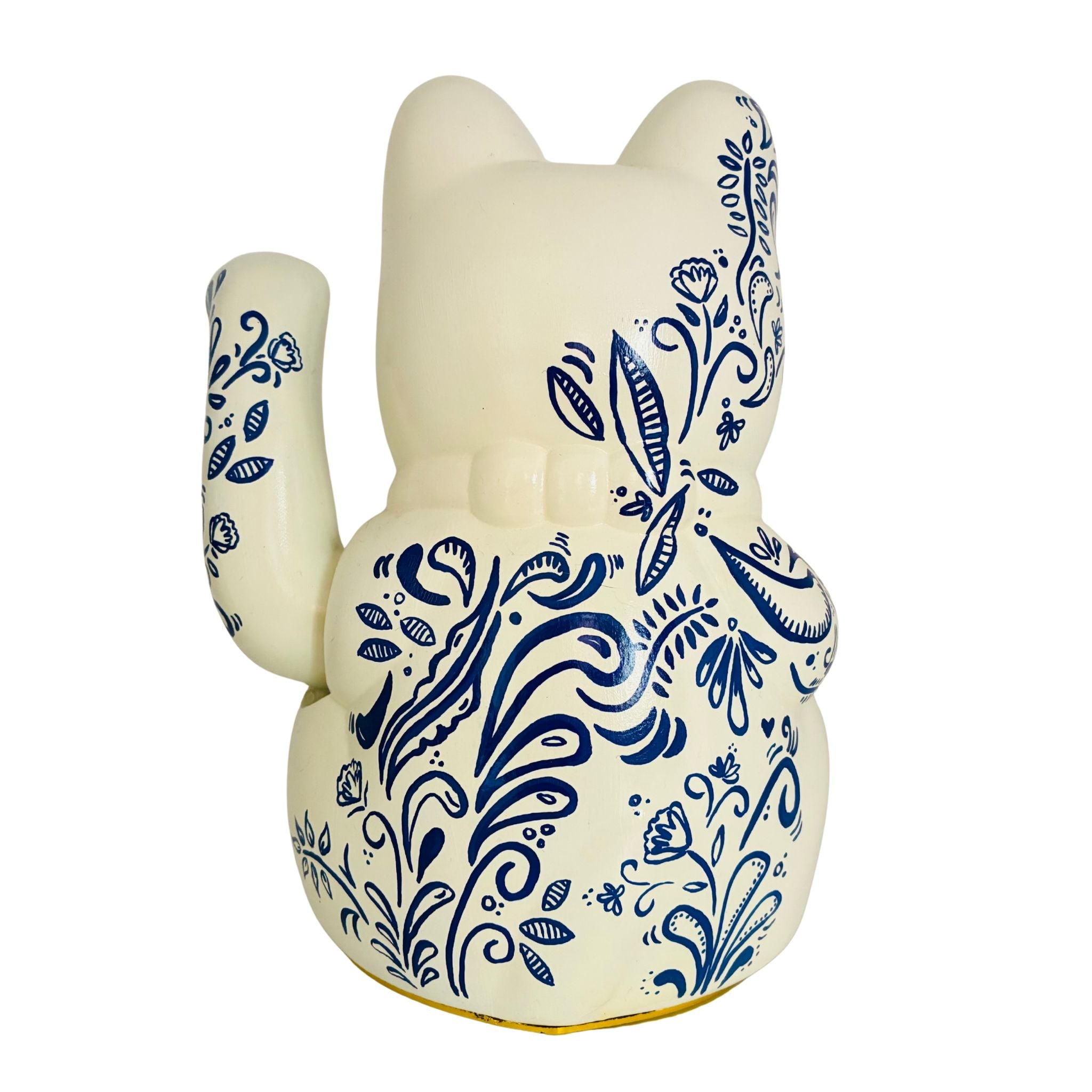 Maneki Neko Windflower Lucky Cat Figurine - 14x20cm_endorphin art