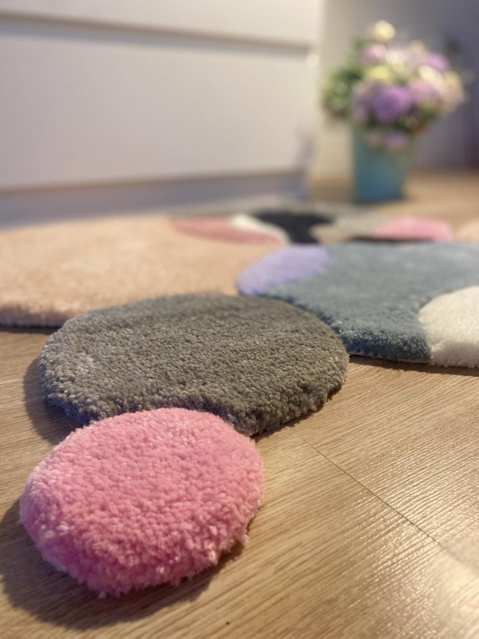 Pastel Circles Rug - endorphin art