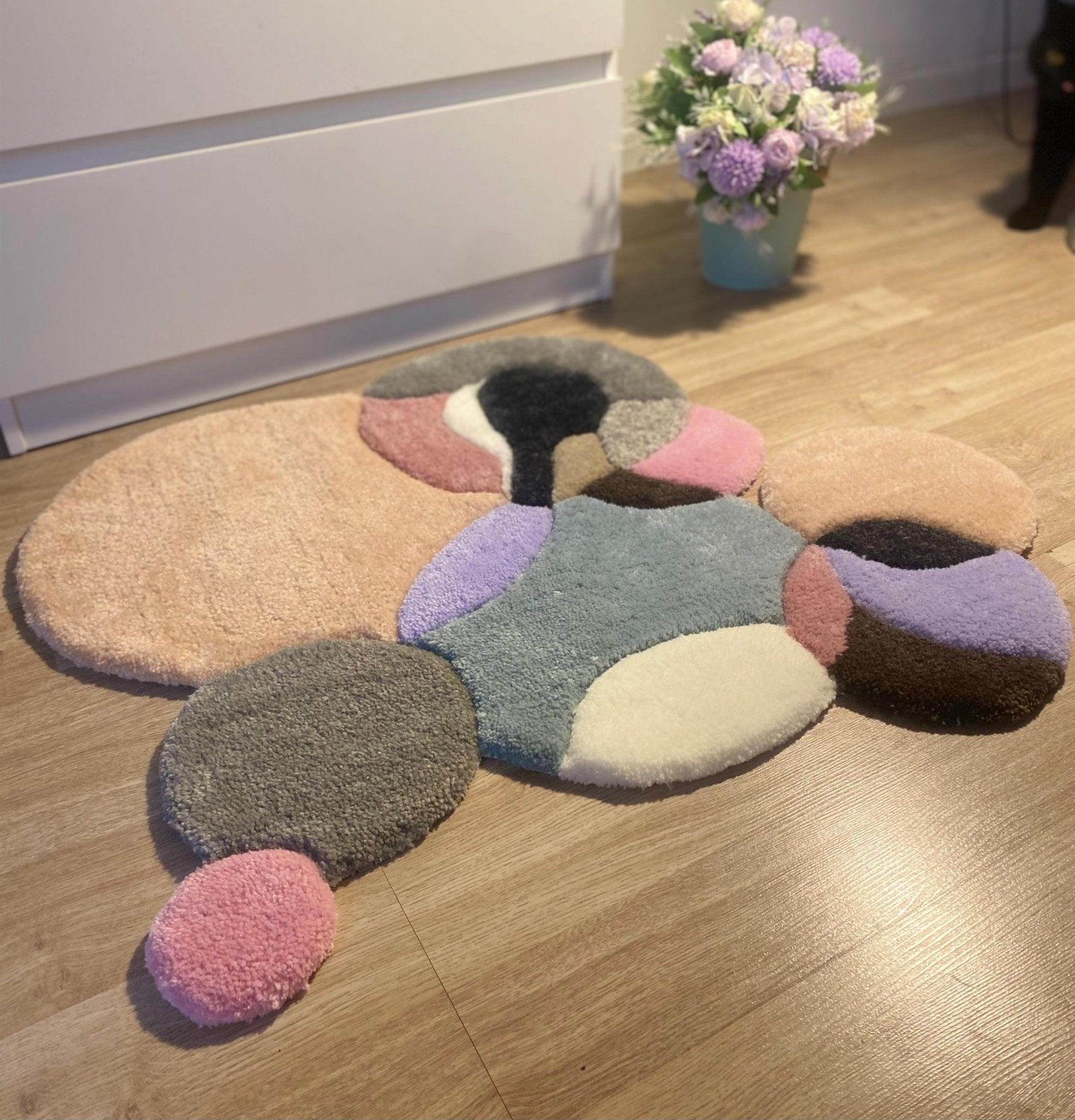 Pastel Circles Rug - endorphin art