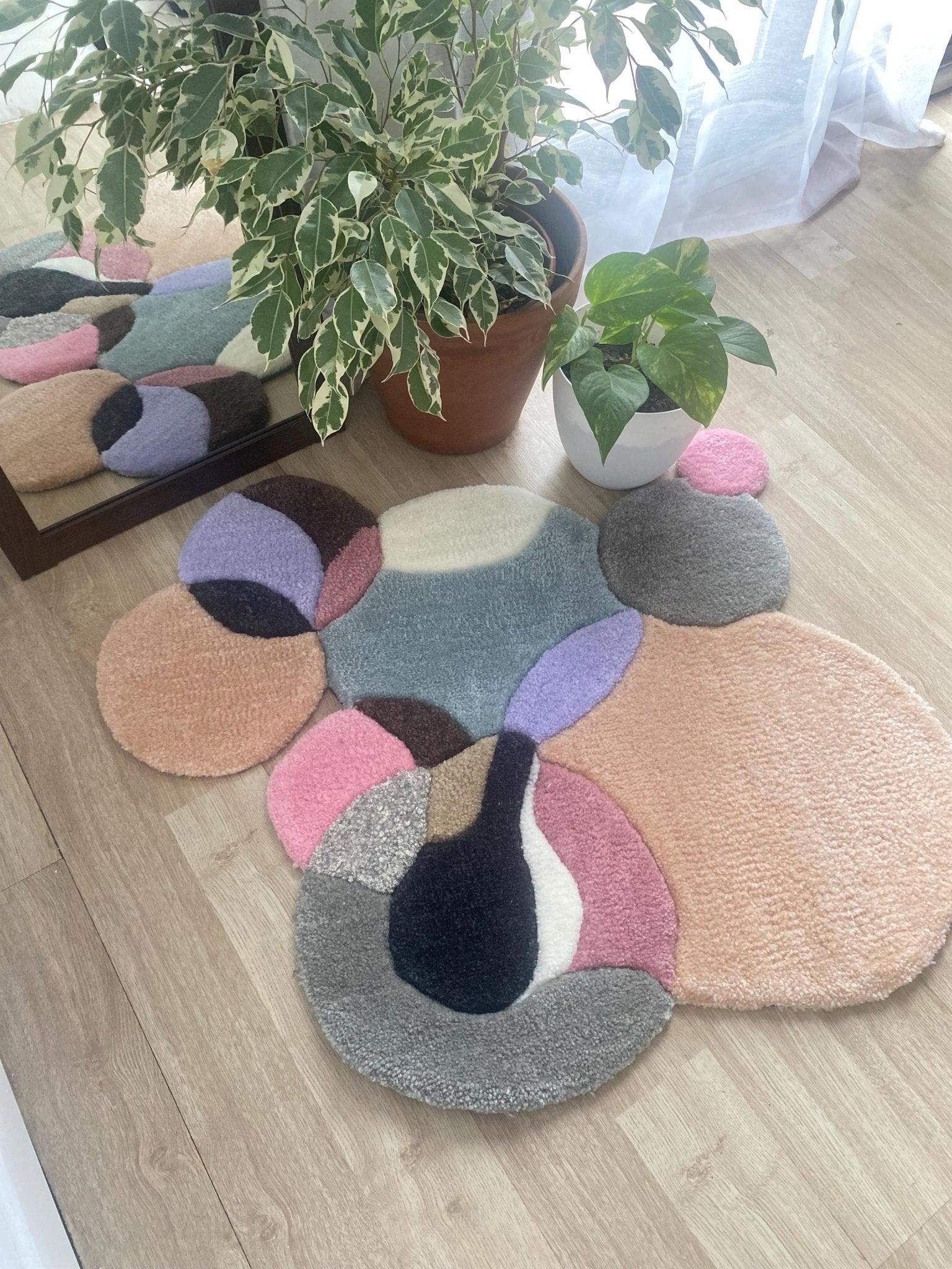 Pastel Circles Rug - endorphin art