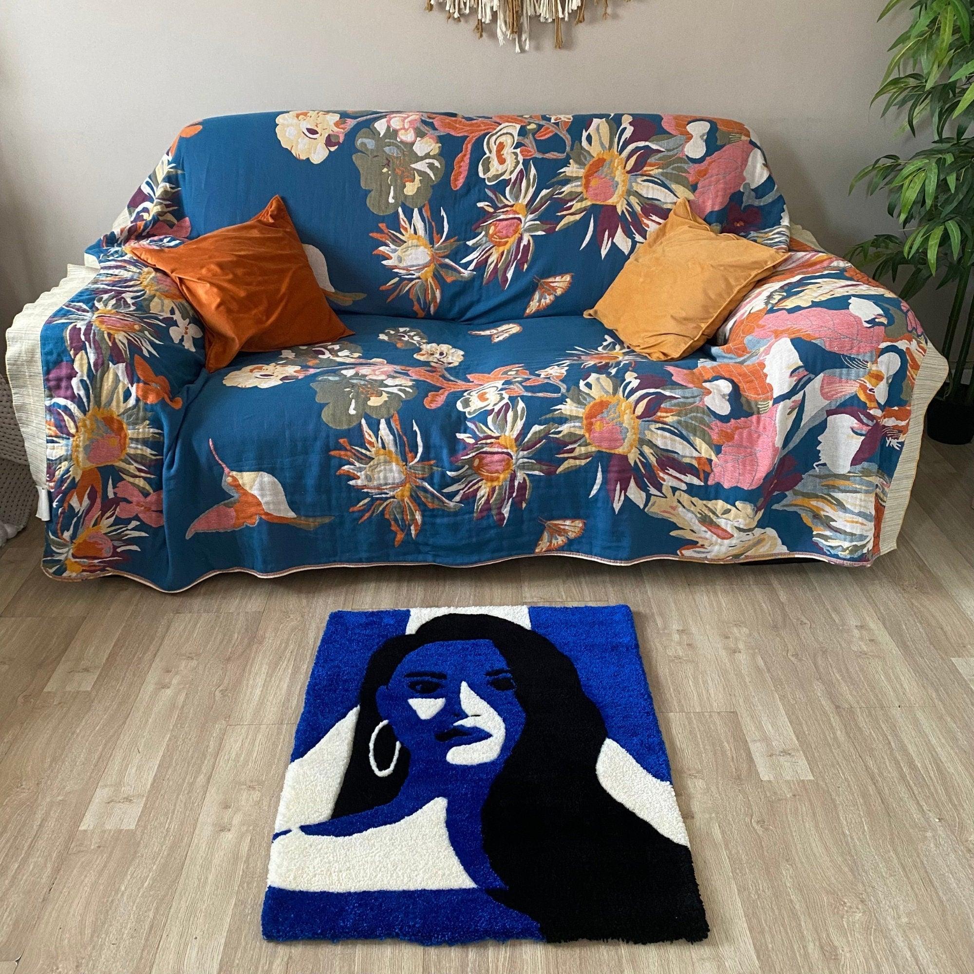 Woman Portrait Rug - endorphin art