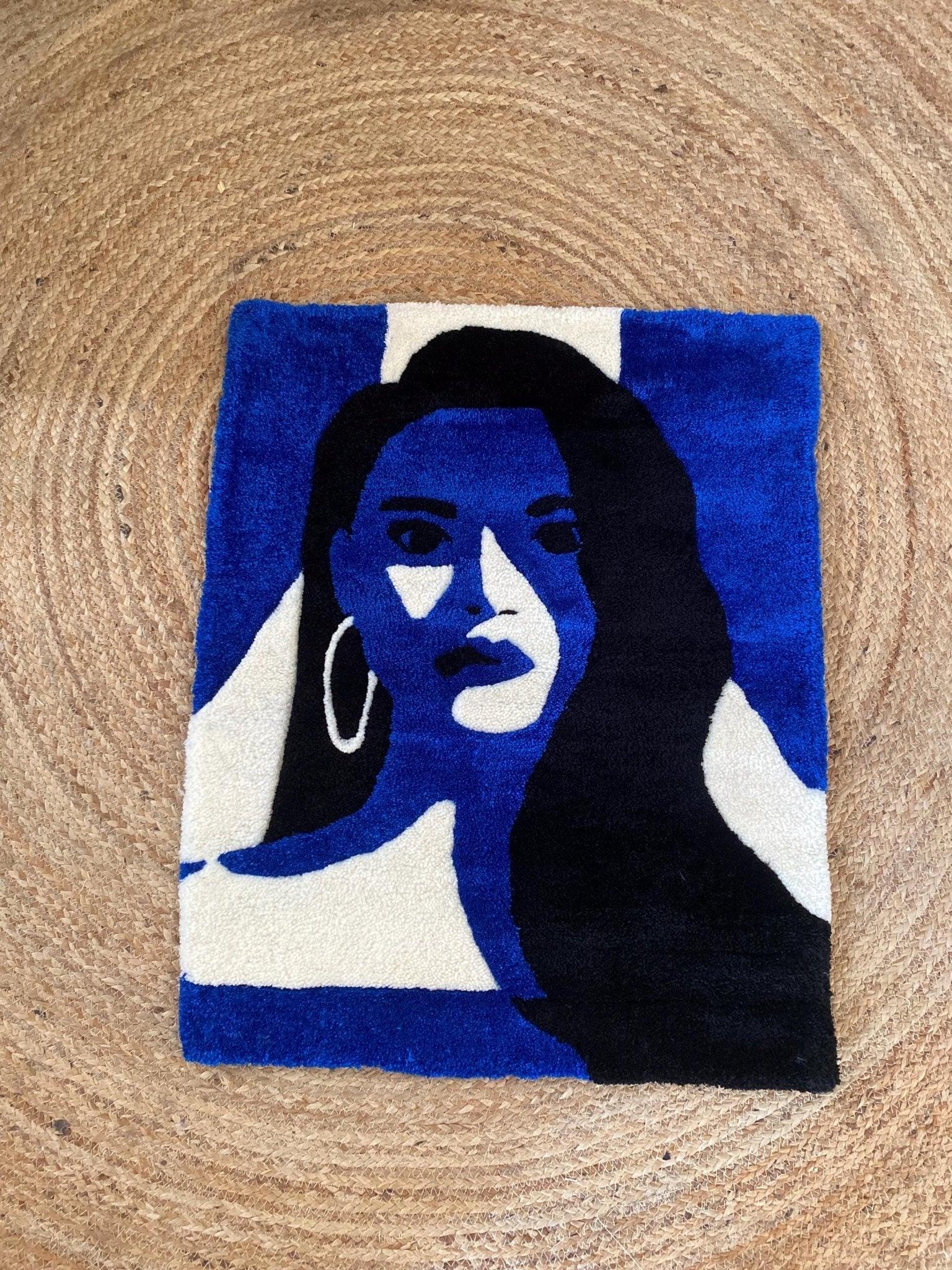 Woman Portrait Rug - endorphin art