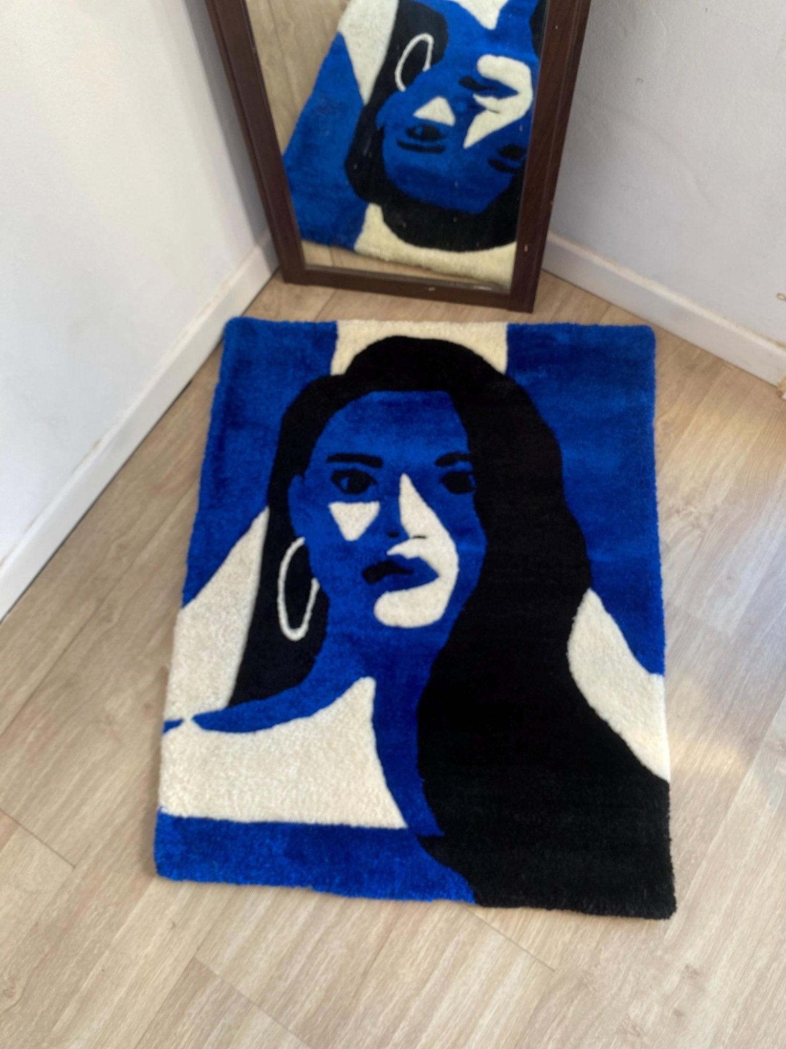 Woman Portrait Rug - endorphin art