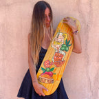 Hand-Painted Skateboard Deck – Spanish Tapas & Cocktail_endorphin art