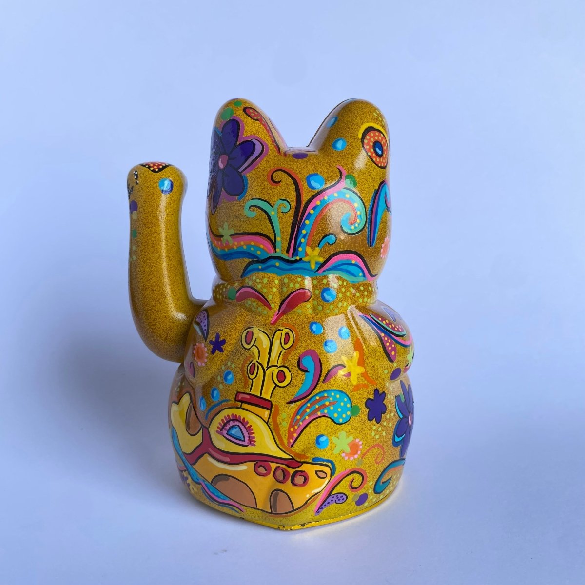 Beatles Yellow Submarine Lucky Cat_endorphin art