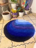 Gradient Blue Ombre Rug - endorphin art