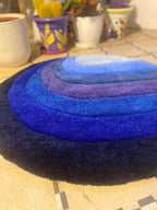 Gradient Blue Ombre Rug - endorphin art