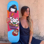 Hand - Painted Skateboard Deck - Japanese Art_endorphin art