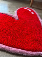 Heart Shaped Rug - endorphin art