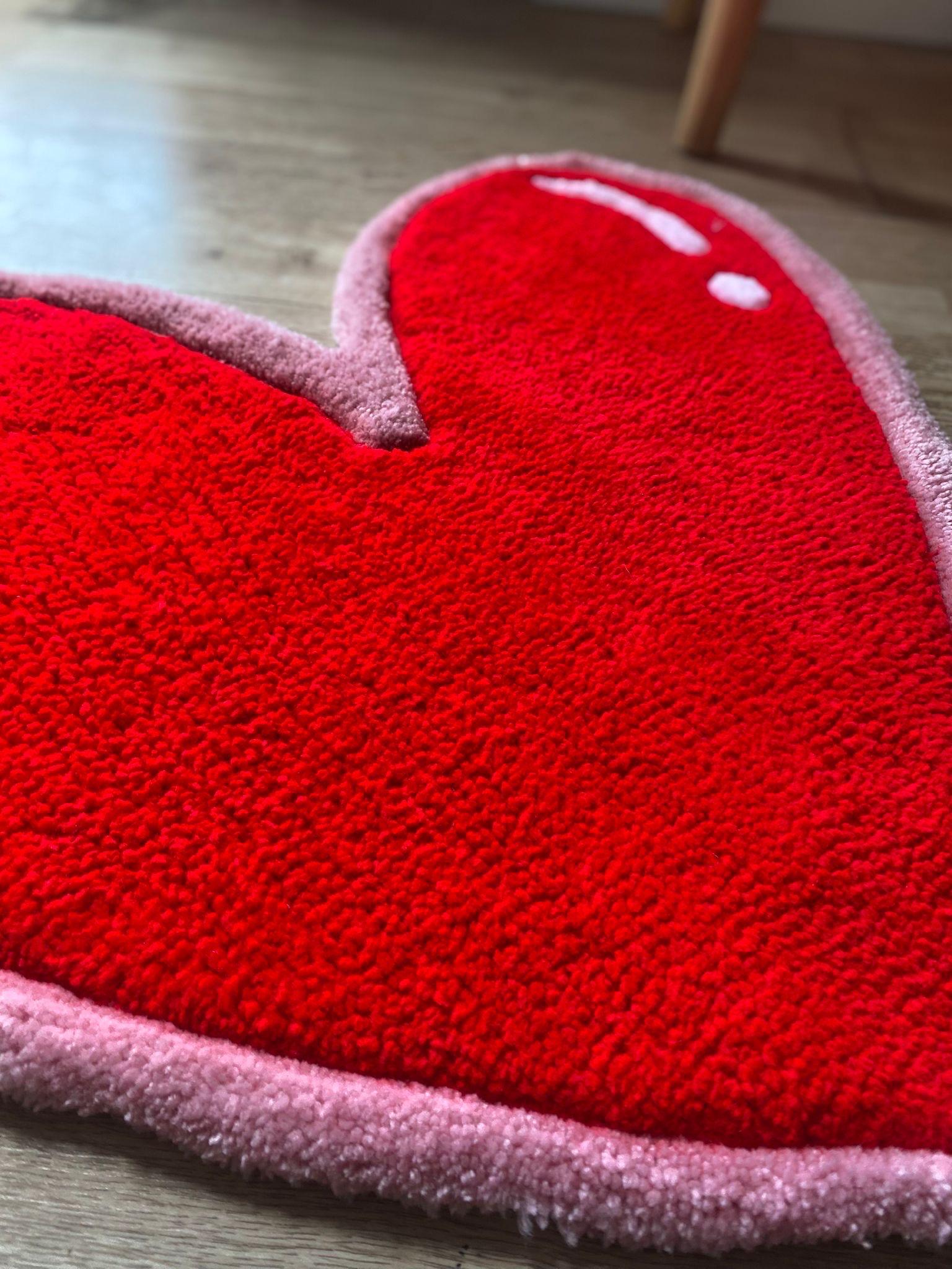 Heart Shaped Rug - endorphin art