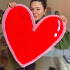 Heart Shaped Rug - endorphin art
