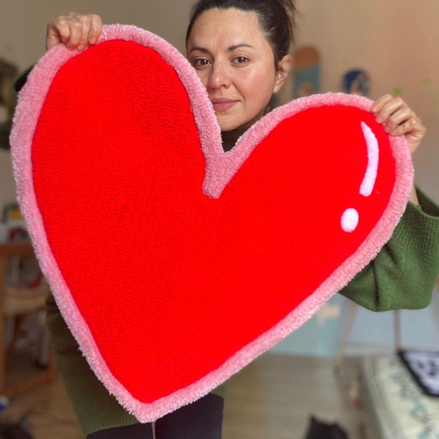 Heart Shaped Rug - endorphin art