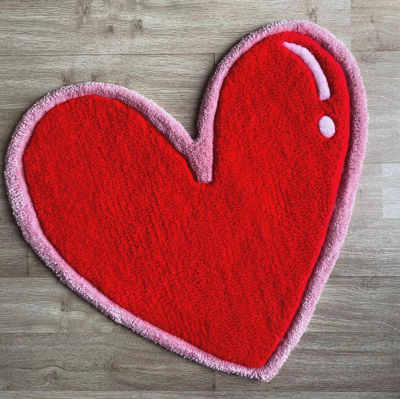 Heart Shaped Rug - endorphin art