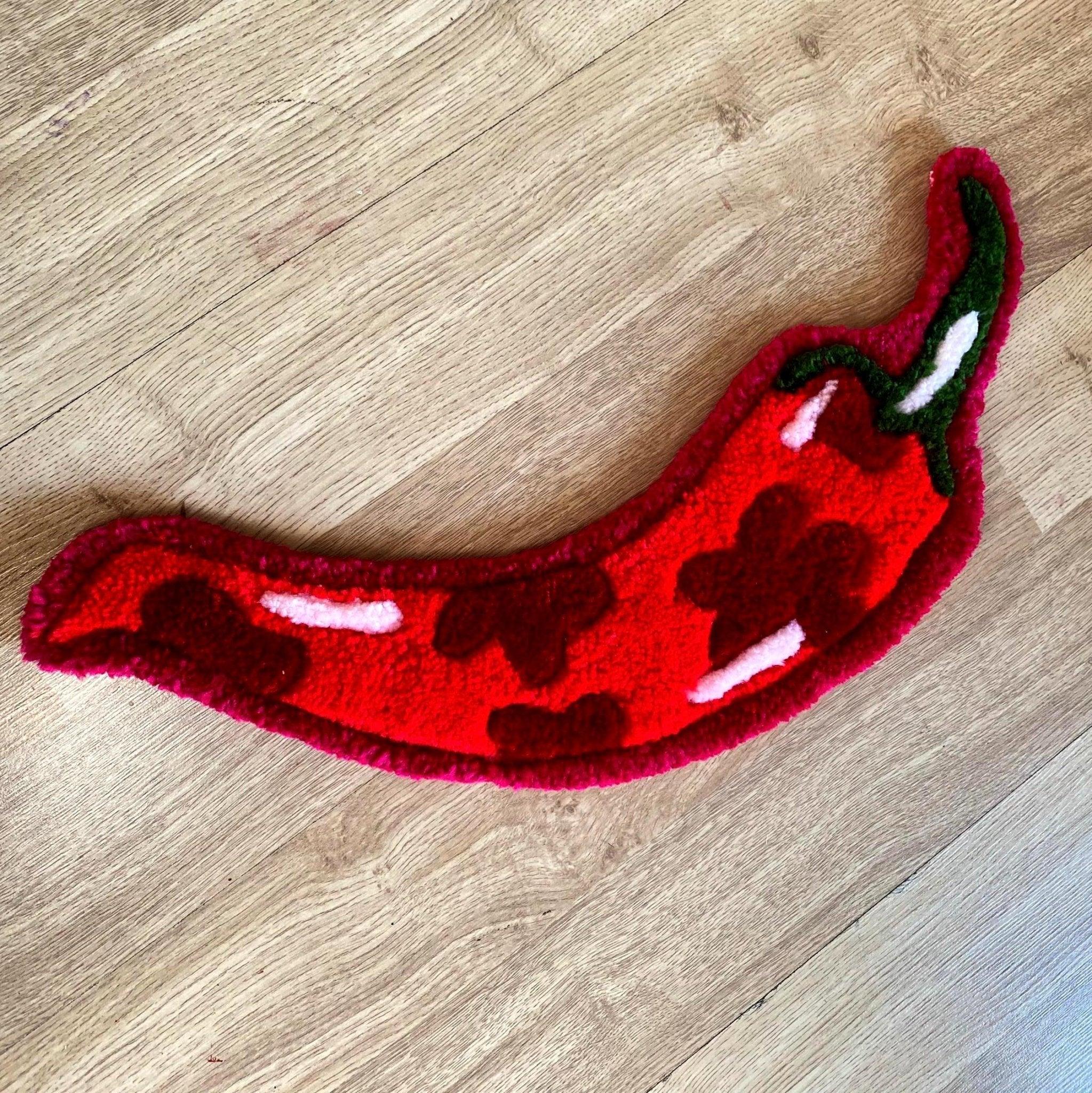 Hot Pepper Tufted Rug - endorphin art