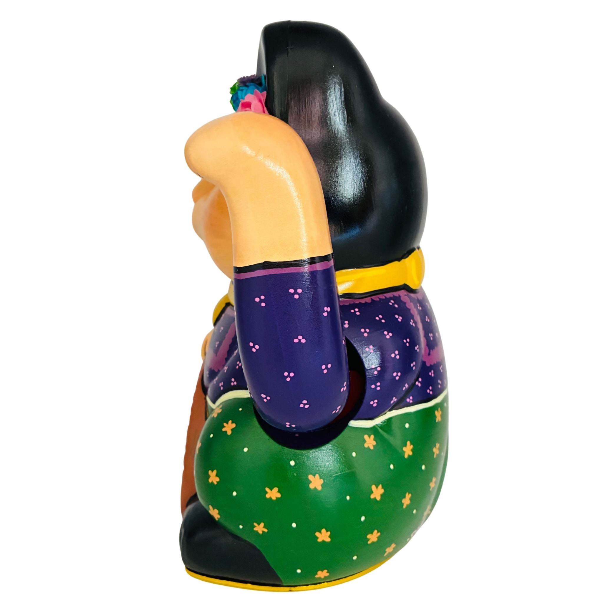 Maneki Neko Frida Kahlo Lucky Cat Statue - 14x20cm_endorphin art