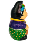 Maneki Neko Frida Kahlo Lucky Cat Statue - 14x20cm_endorphin art
