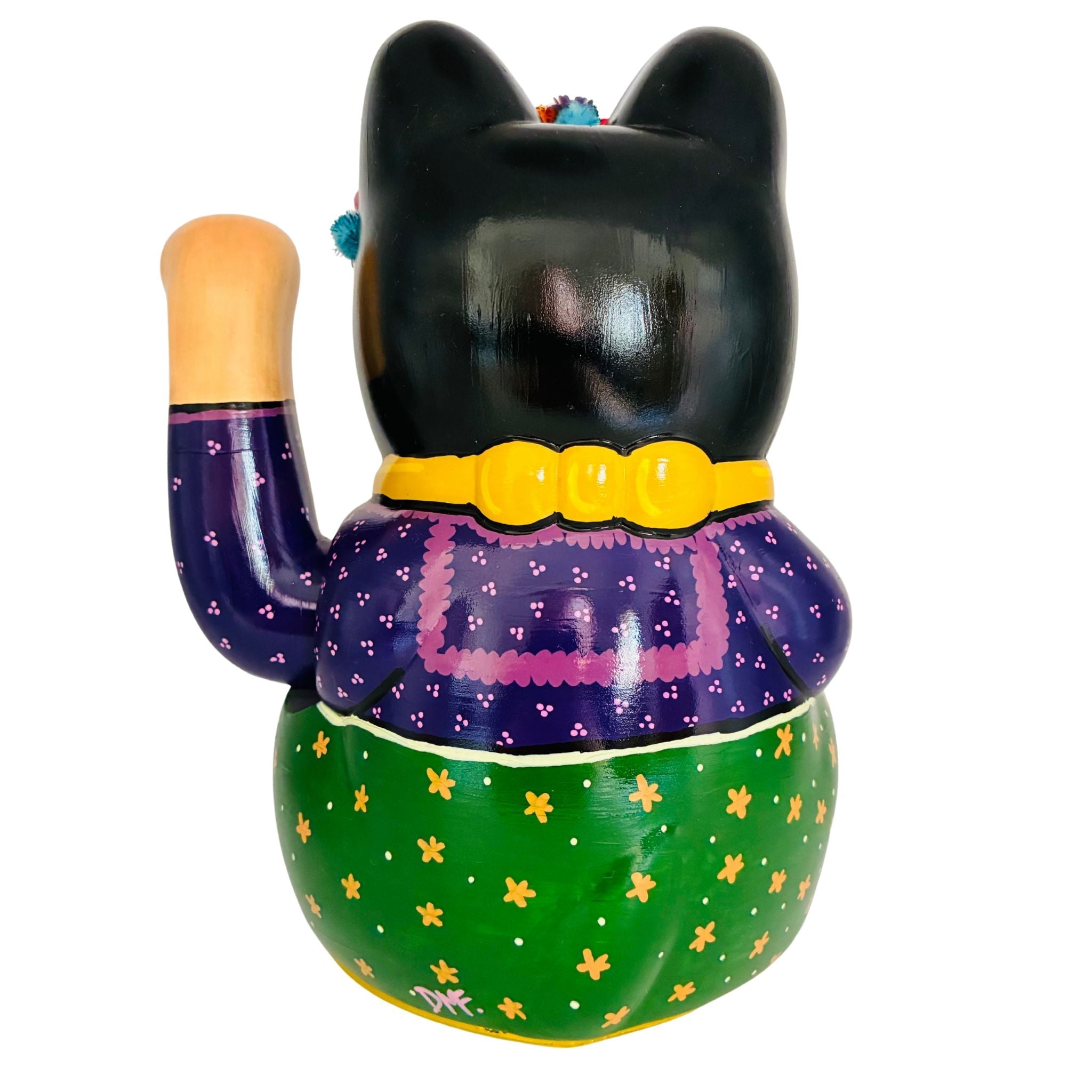 Maneki Neko Frida Kahlo Lucky Cat Statue - 14x20cm_endorphin art