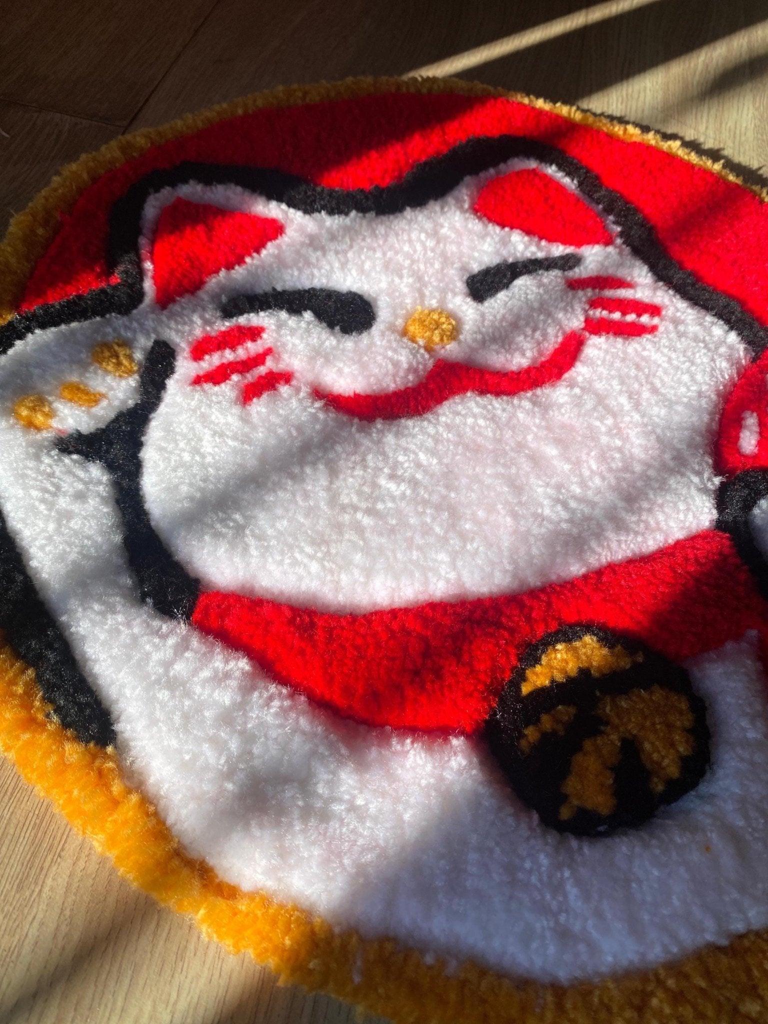 Maneki Neko Hand Tufted Rug - endorphin art