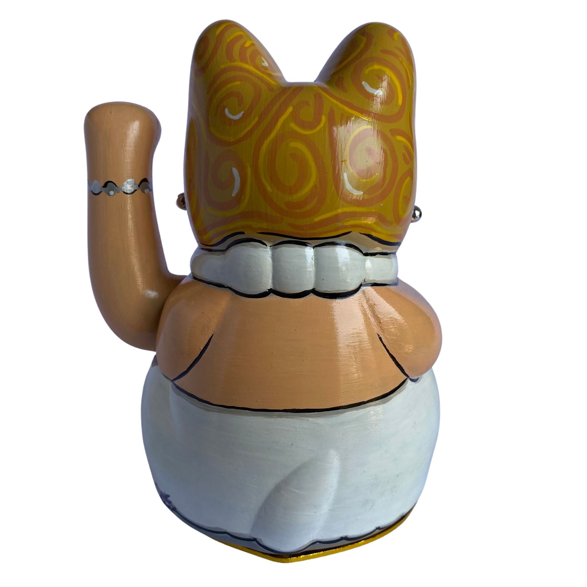 Lucky Cat-shaped figurine on a white background