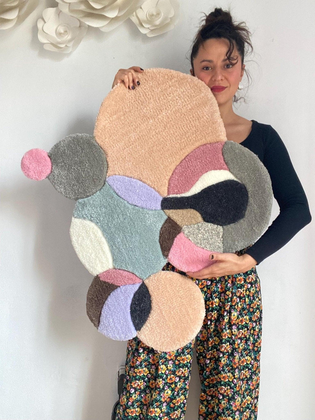 Pastel Circles Rug - endorphin art