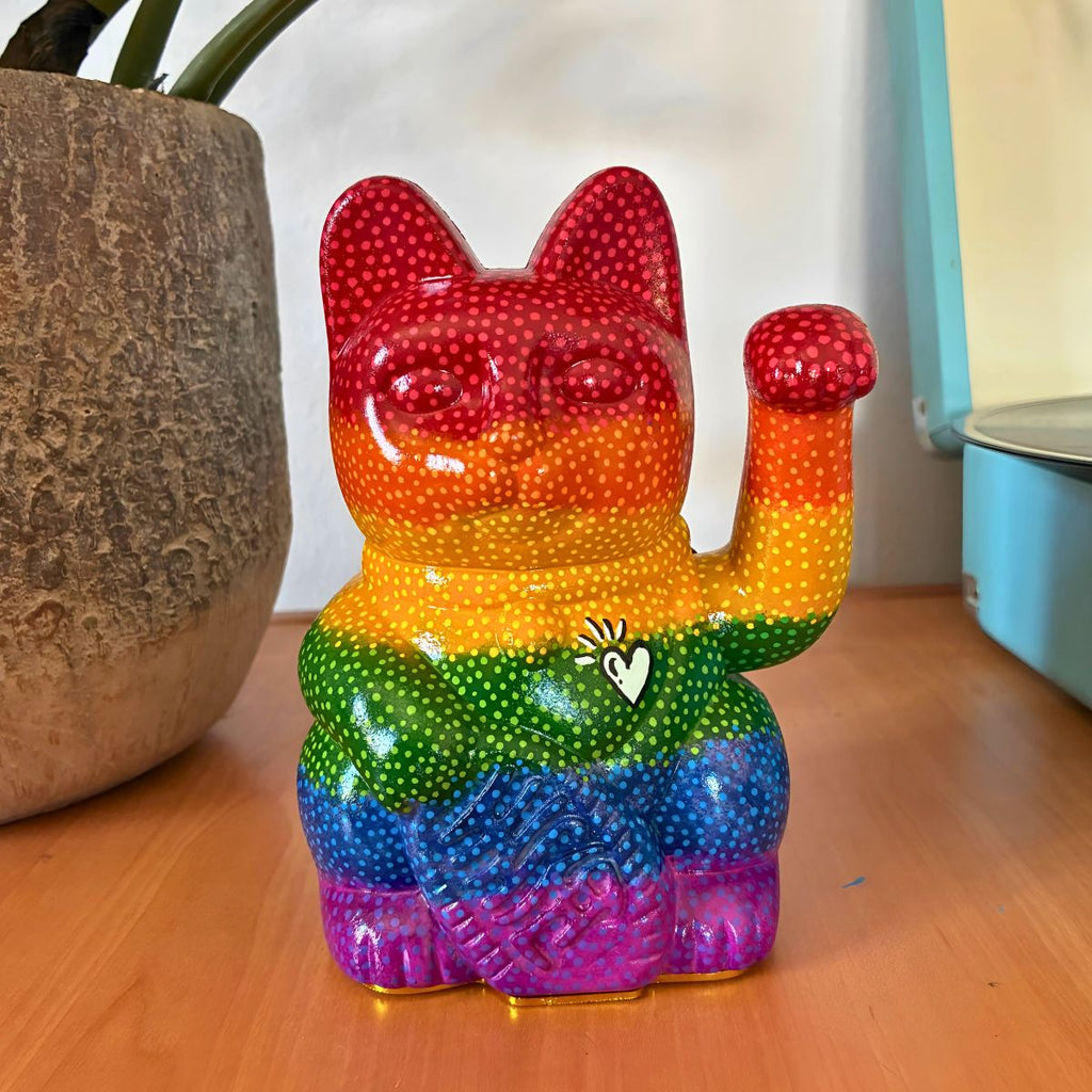 Rainbow Lucky Cat_endorphin art