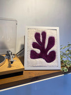 Set of 2 Framed Tufted Flowers - endorphin art