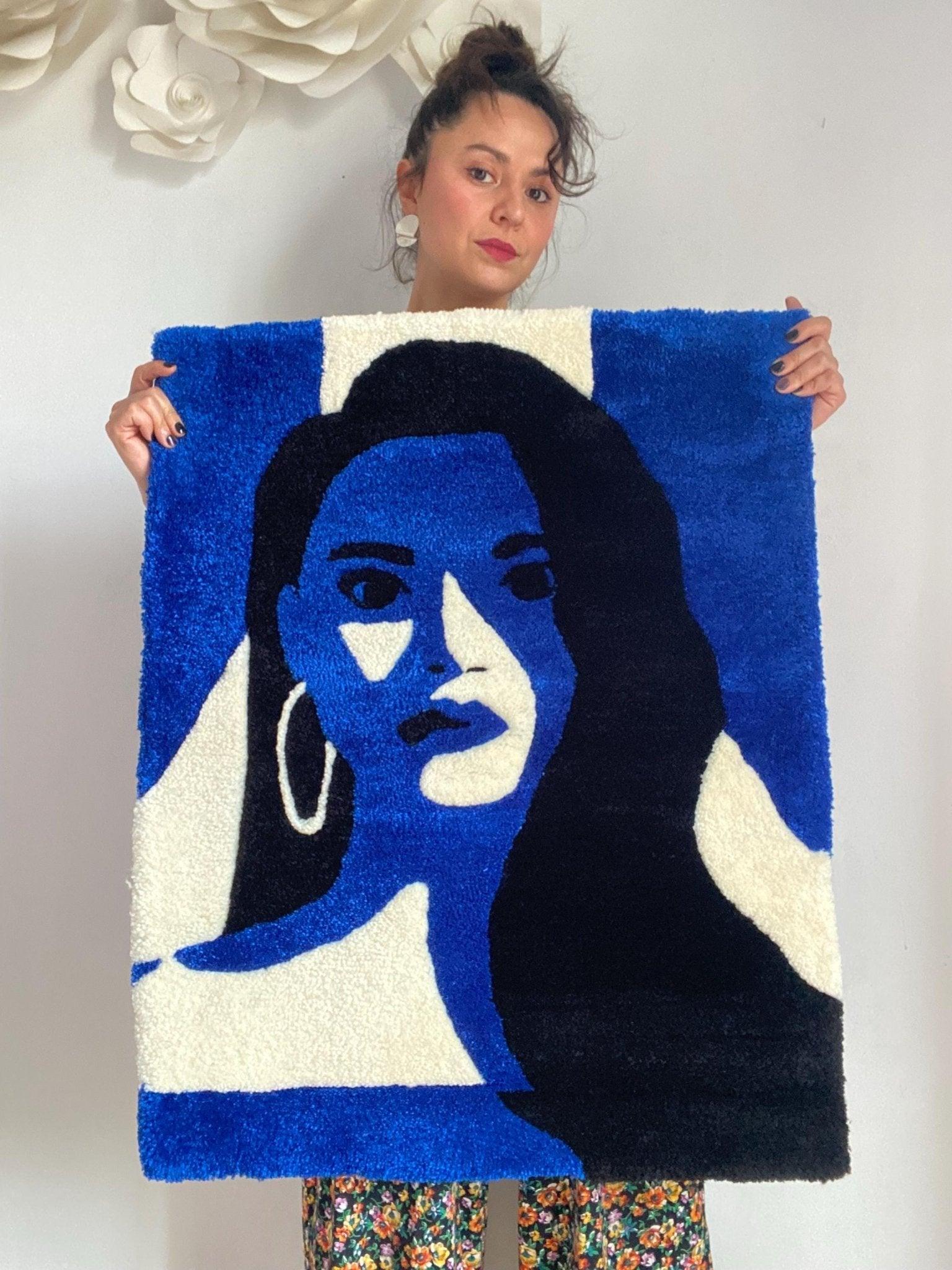 Woman Portrait Rug - endorphin art